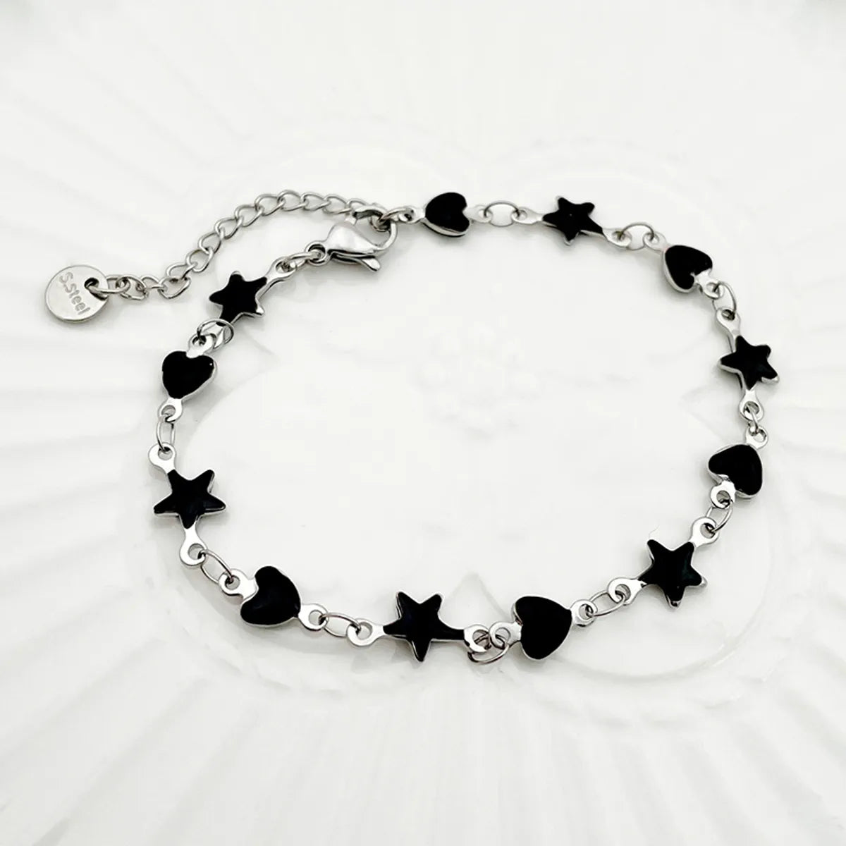 Cute Sweet Star 304 Stainless Steel Bracelets In Bulk