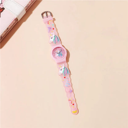 Cute Unicorn Buckle Quartz Kids Watches