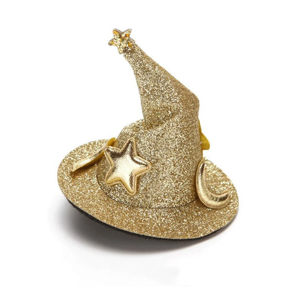 Cute Vintage Style Star Moon Cloth Hair Clip