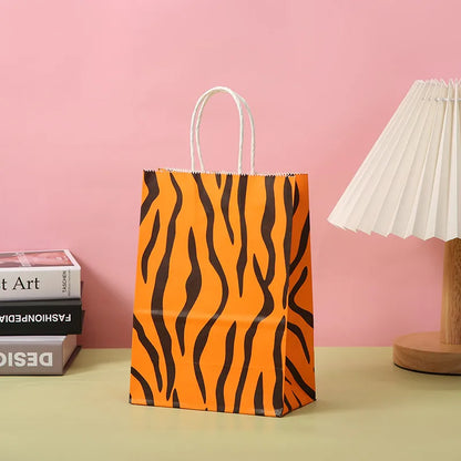 Cute Zebra Tiger Skin Leopard Paper Street Gift Bags