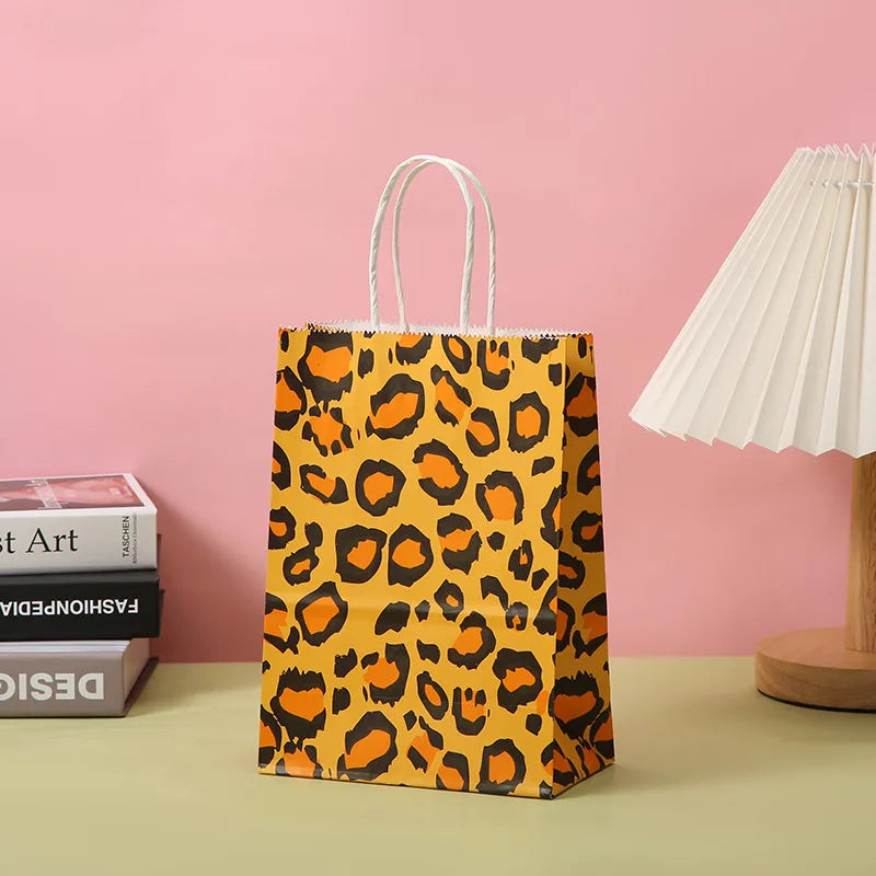 Cute Zebra Tiger Skin Leopard Paper Street Gift Bags