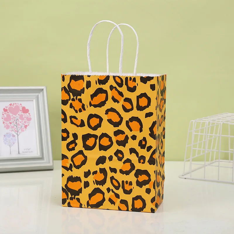 Cute Zebra Tiger Skin Leopard Paper Street Gift Bags