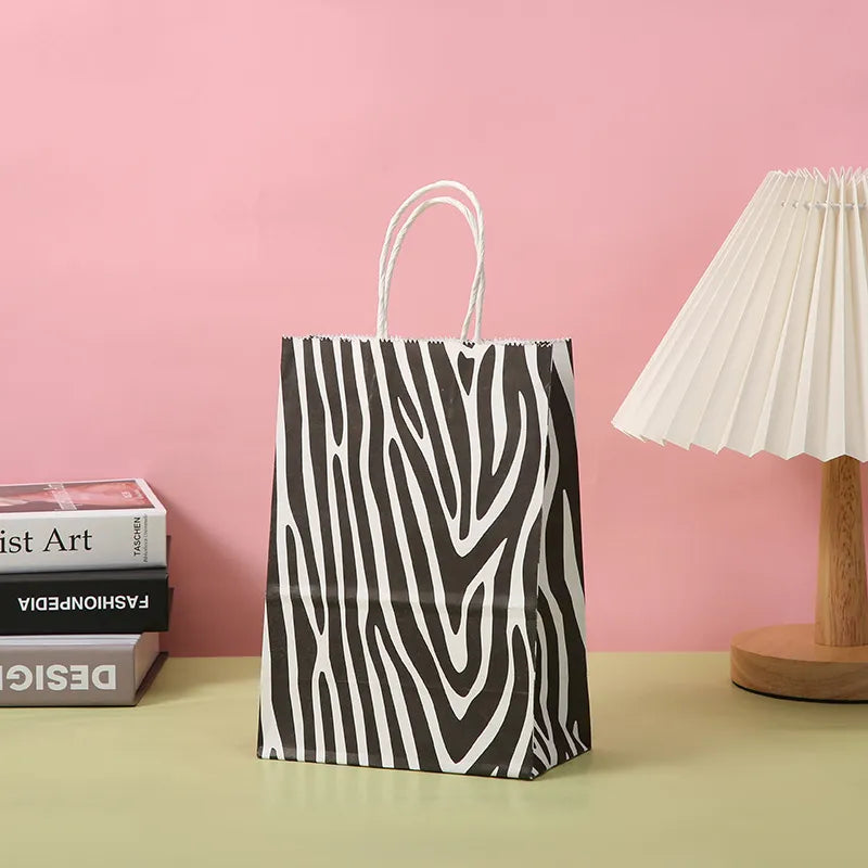 Cute Zebra Tiger Skin Leopard Paper Street Gift Bags