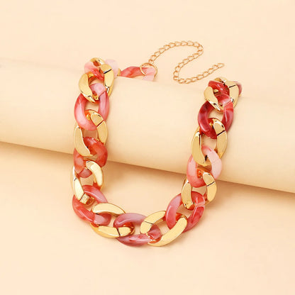 Design Resin Stitching Necklace Wholesale