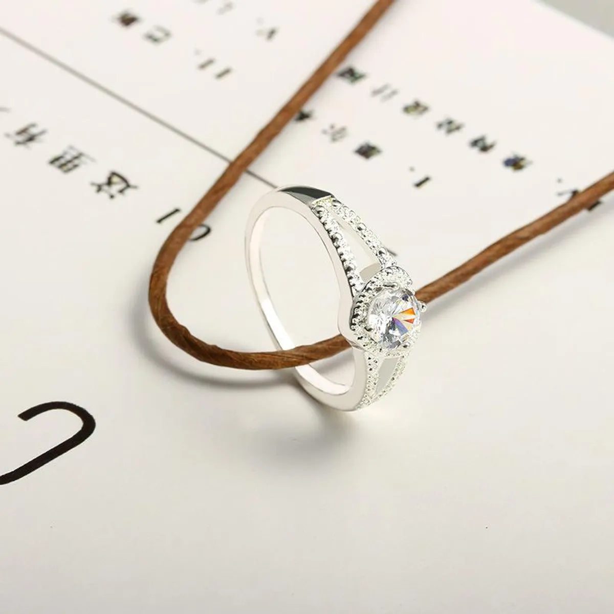 Diamond Love Ring Ring Flash Diamond Wedding Jewelry Wholesale