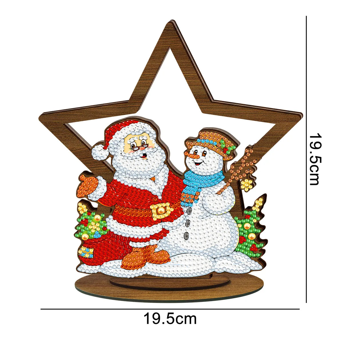 Diamond Painting Diy Wooden Ornament Brand Creative Handmade Diamond Sticking Embroidery Christmas Diamond Painting Desktop Ornaments