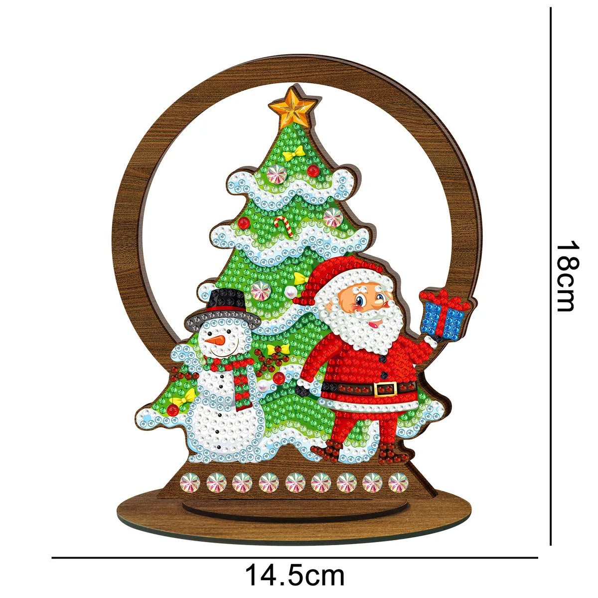 Diamond Painting Diy Wooden Ornament Brand Creative Handmade Diamond Sticking Embroidery Christmas Diamond Painting Desktop Ornaments