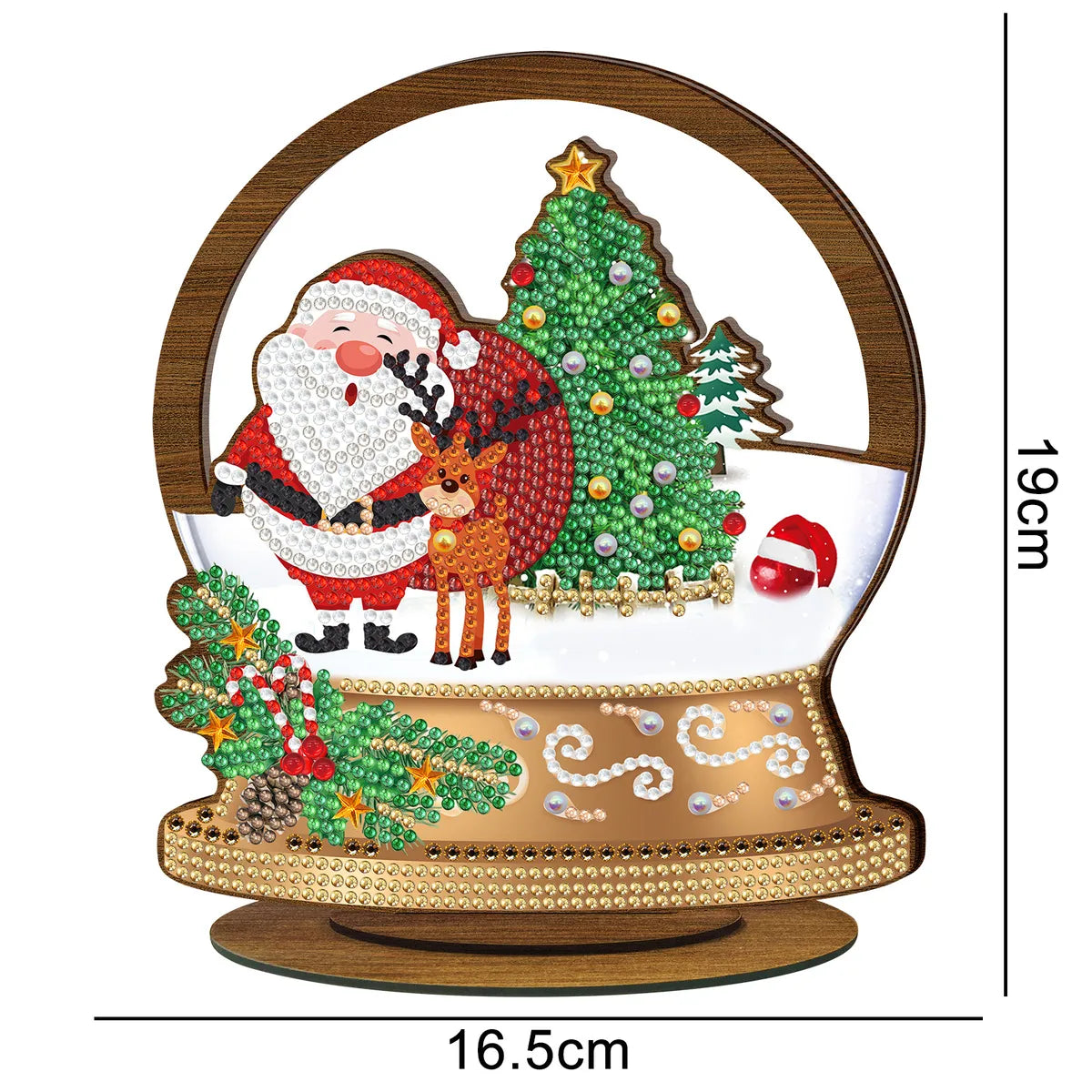 Diamond Painting Diy Wooden Ornament Brand Creative Handmade Diamond Sticking Embroidery Christmas Diamond Painting Desktop Ornaments