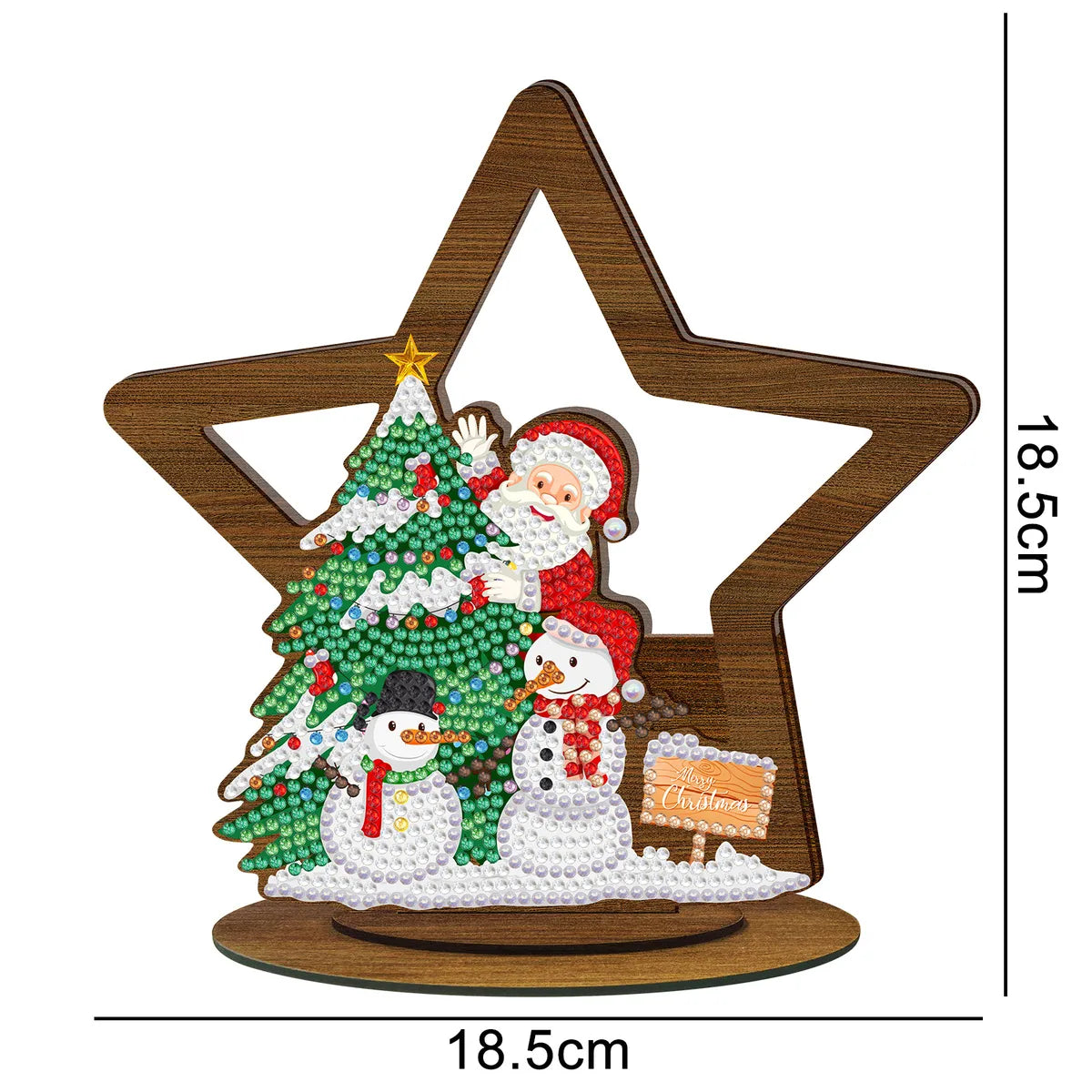 Diamond Painting Diy Wooden Ornament Brand Creative Handmade Diamond Sticking Embroidery Christmas Diamond Painting Desktop Ornaments