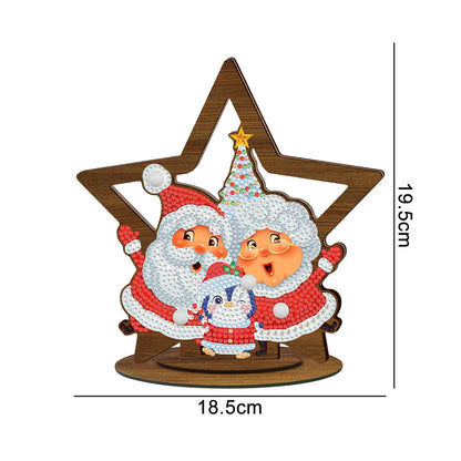 Diamond Painting Diy Wooden Ornament Brand Creative Handmade Diamond Sticking Embroidery Christmas Diamond Painting Desktop Ornaments