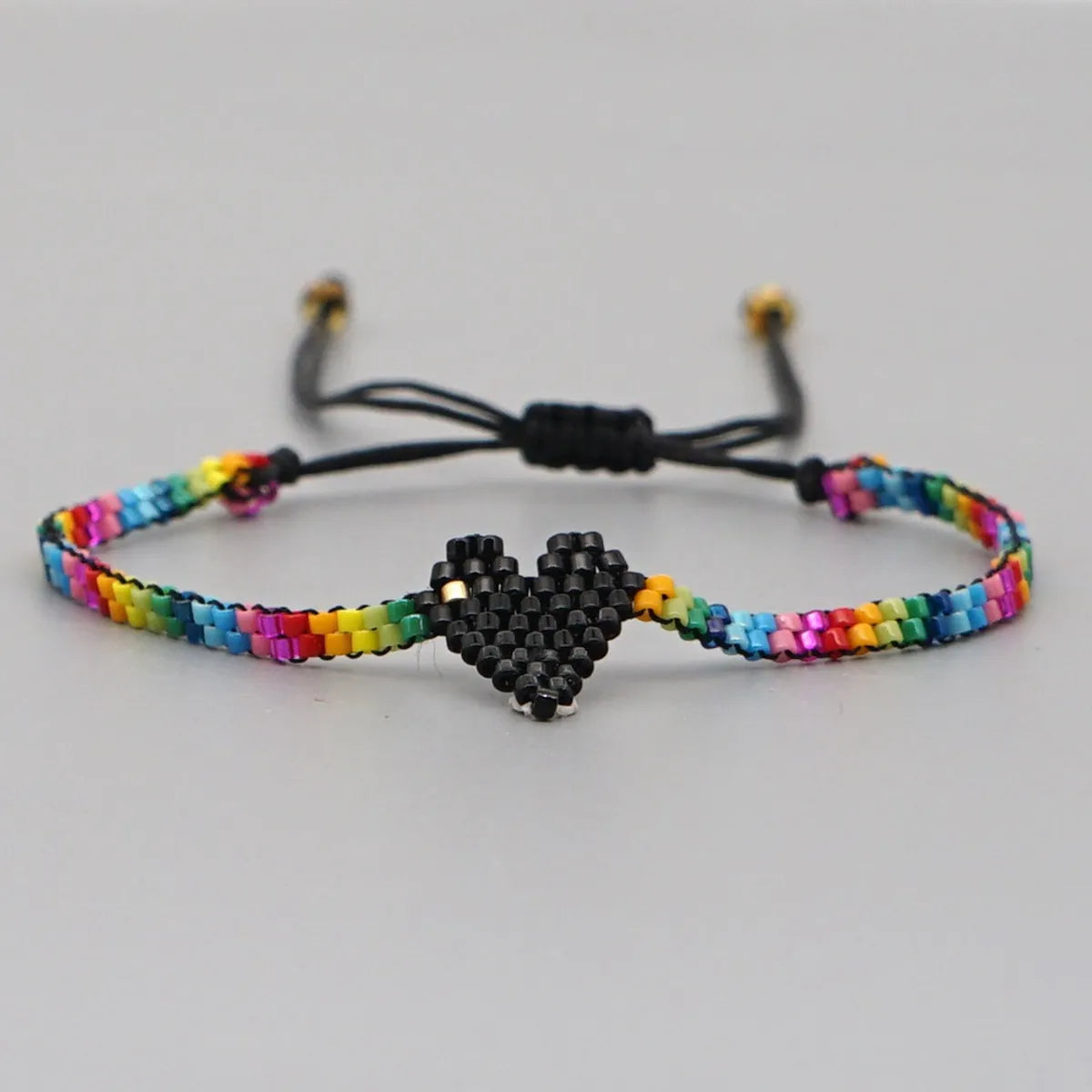 Diamond-studded Heart Shape Eye Miyuki Bead Bracelet Set Wholesale Jewelry Gooddiy