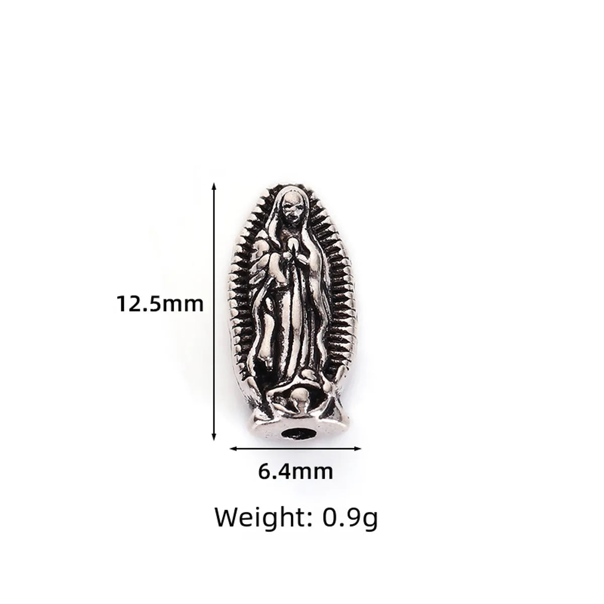 Diy Alloy Jewelry Accessories Brushed Pendant Embossed Portrait Round Brand Necklace Accessories European Retro Holy Brand Jewelry