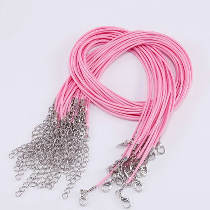 Diy Jewelry Accessories 1.5mm Korean Wax Line Necklace Rope Pendant Pendant Woven Jewelry Necklace Rope  New