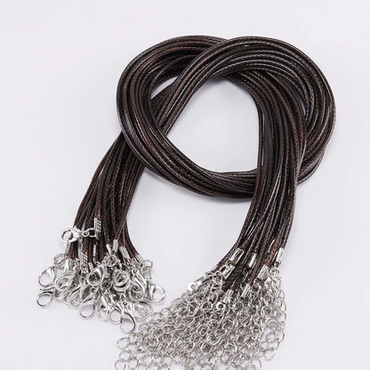 Diy Jewelry Accessories 1.5mm Korean Wax Line Necklace Rope Pendant Pendant Woven Jewelry Necklace Rope  New