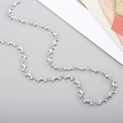 Dolphin Stainless Steel Chain Necklace