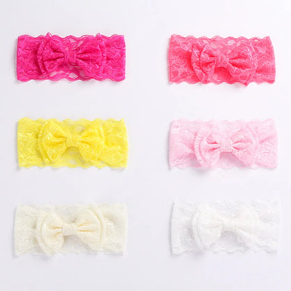 Double Lace Bow Baby Hairband Headband Girls Simple Hair Accessories