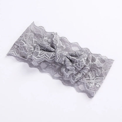 Double Lace Bow Baby Hairband Headband Girls Simple Hair Accessories