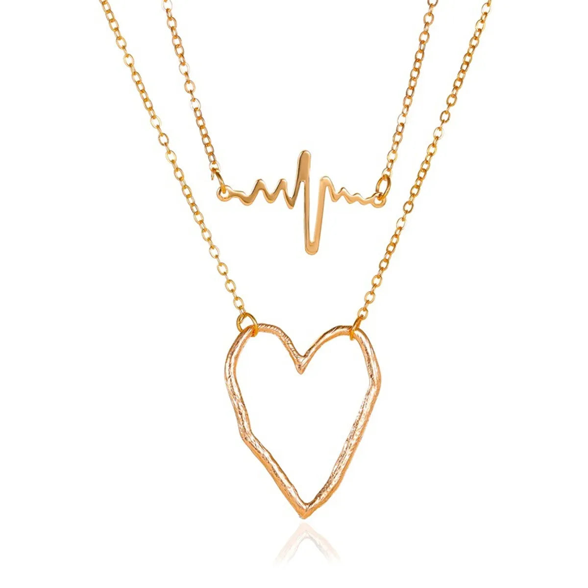 Simple Style Heart Alloy Wholesale Necklace