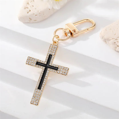 Drill Alloy Sunflower Lightning Cross Blue Eyes Keychain