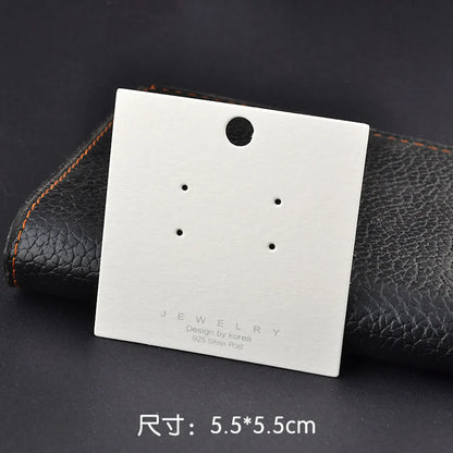 Earring Card Paper New Jewelry Packaging Pvc Card Wholesale