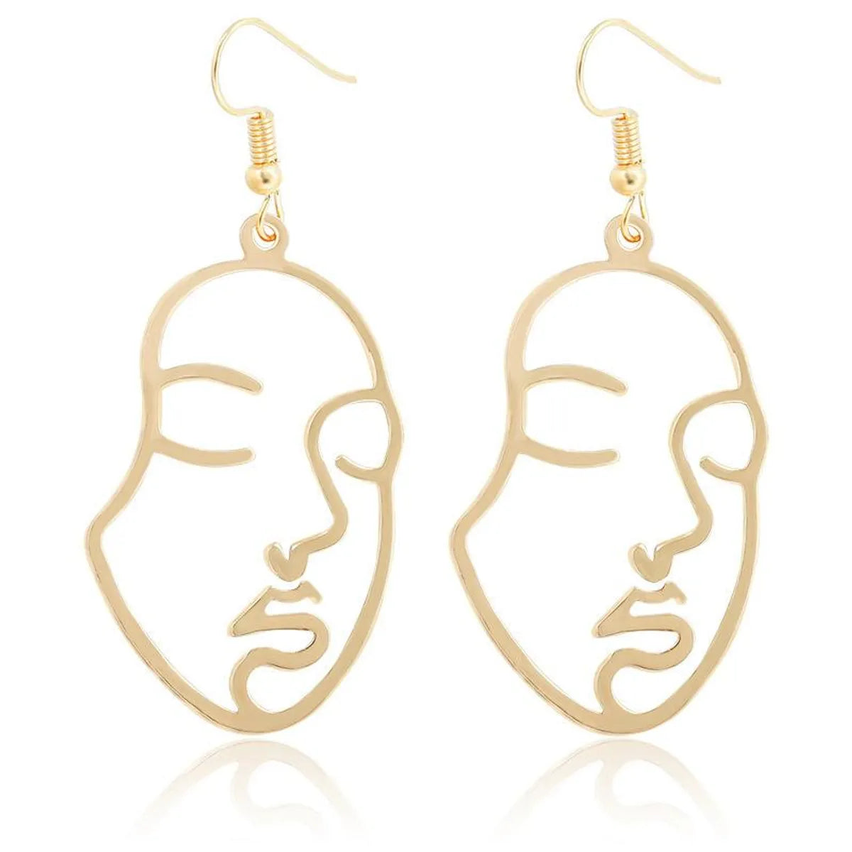 European And American Hot Earrings Personalized Face Mask Earrings Facial Makeup Earrings Exaggerated Punk Female Earrings Ear Studs Earrings