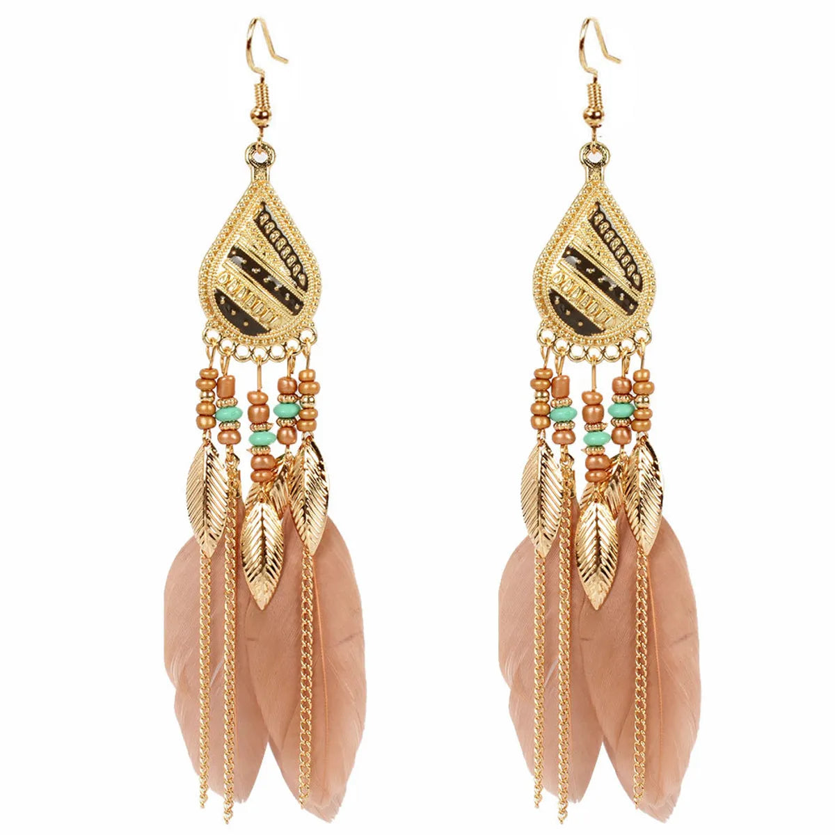 Earrings Jewelry Exaggerated Ethnic Style Feather Earrings Simple Earrings