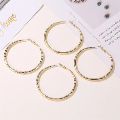 Earrings Simple And Stylish Exaggerated Big Earrings Punk Style Earrings Temperament Earrings