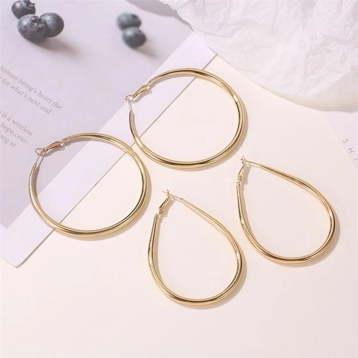 Earrings Simple And Stylish Exaggerated Big Earrings Punk Style Earrings Temperament Earrings