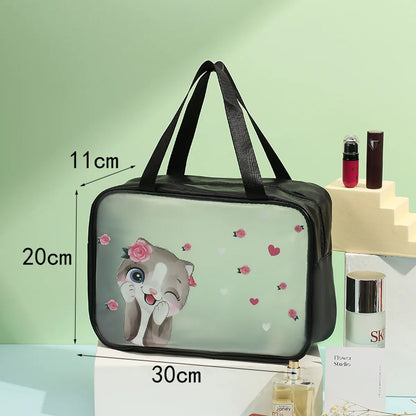 Elegant Animal Pvc Pu Leather Square Makeup Bags