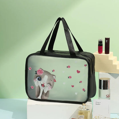 Elegant Animal Pvc Pu Leather Square Makeup Bags