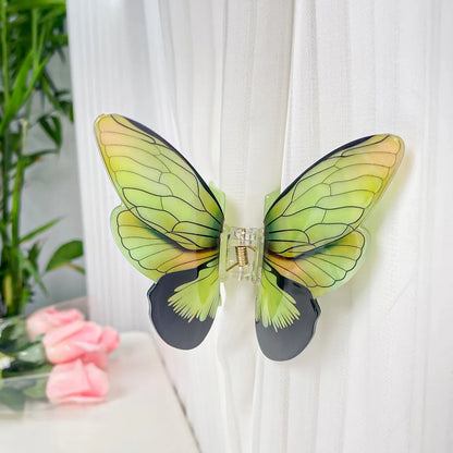 Elegant Basic Lady Butterfly Arylic Hair Claws