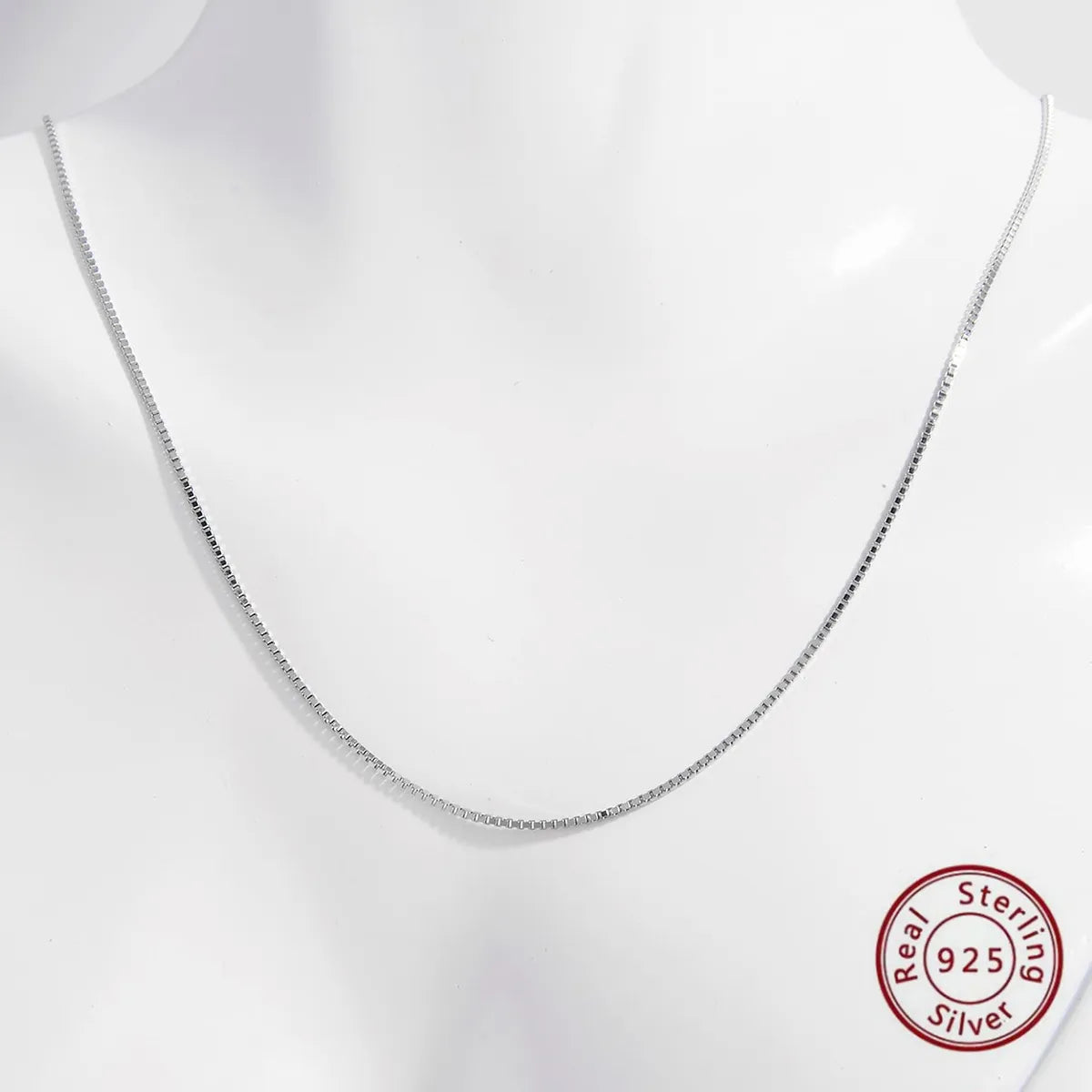 Elegant Basic Necklace Sterling Silver Plating Hollow Out White Gold Plated Rhodium Plated Necklace