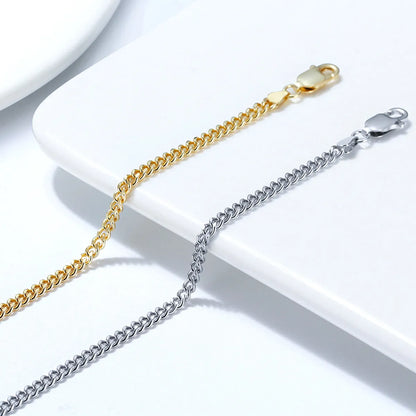 Elegant Beach Solid Color Sterling Silver Plating Hollow Out 14k Gold Plated White Gold Plated Women'S Anklet