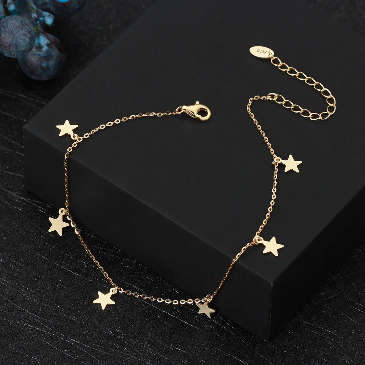 Elegant Beach Star Sterling Silver Plating Chain 14k Gold Plated White Gold Plated Silver Plated Women's Anklet