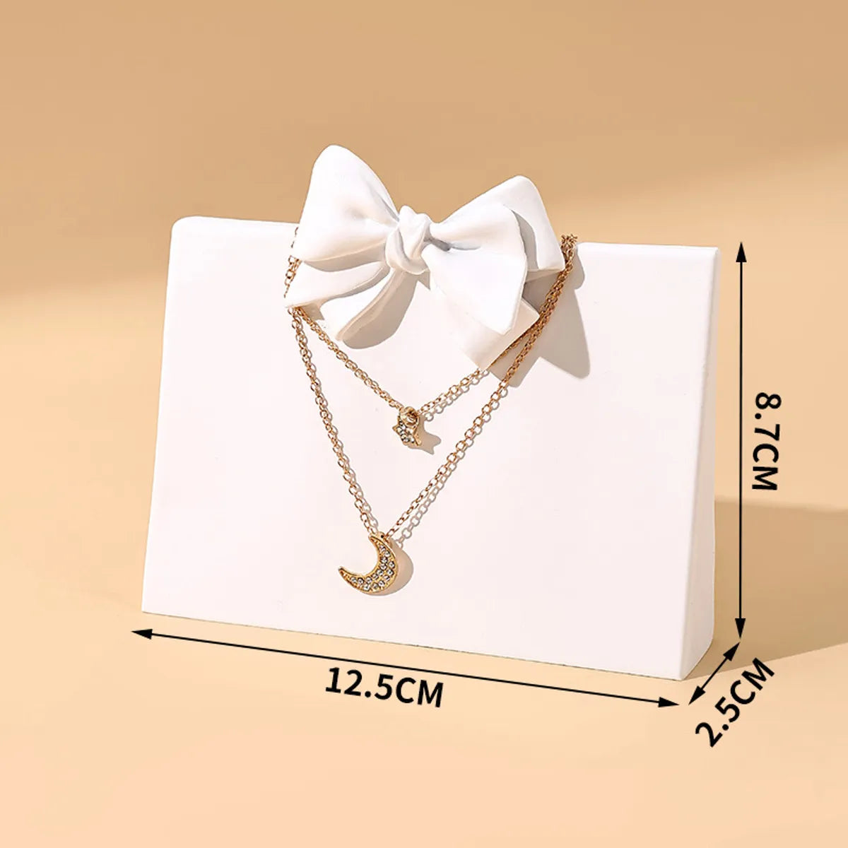 Elegant Bow Knot Gypsum Jewelry Rack