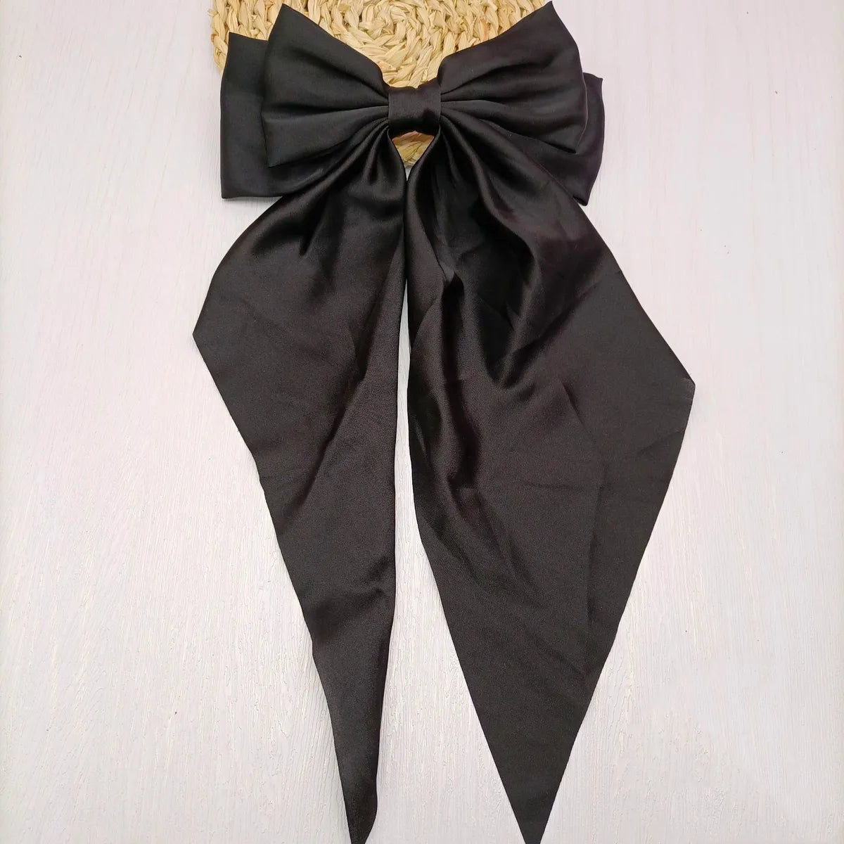 Women'S Elegant Bow Knot Satin Hair Clip