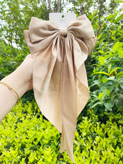 Women'S Elegant Bow Knot Satin Hair Clip