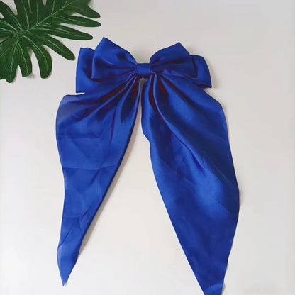 Women'S Elegant Bow Knot Satin Hair Clip