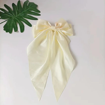 Women'S Elegant Bow Knot Satin Hair Clip