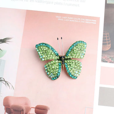 Elegant Butterfly Alloy Inlay Alloy Unisex Brooches