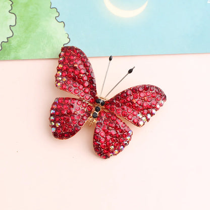 Elegant Butterfly Alloy Inlay Alloy Unisex Brooches