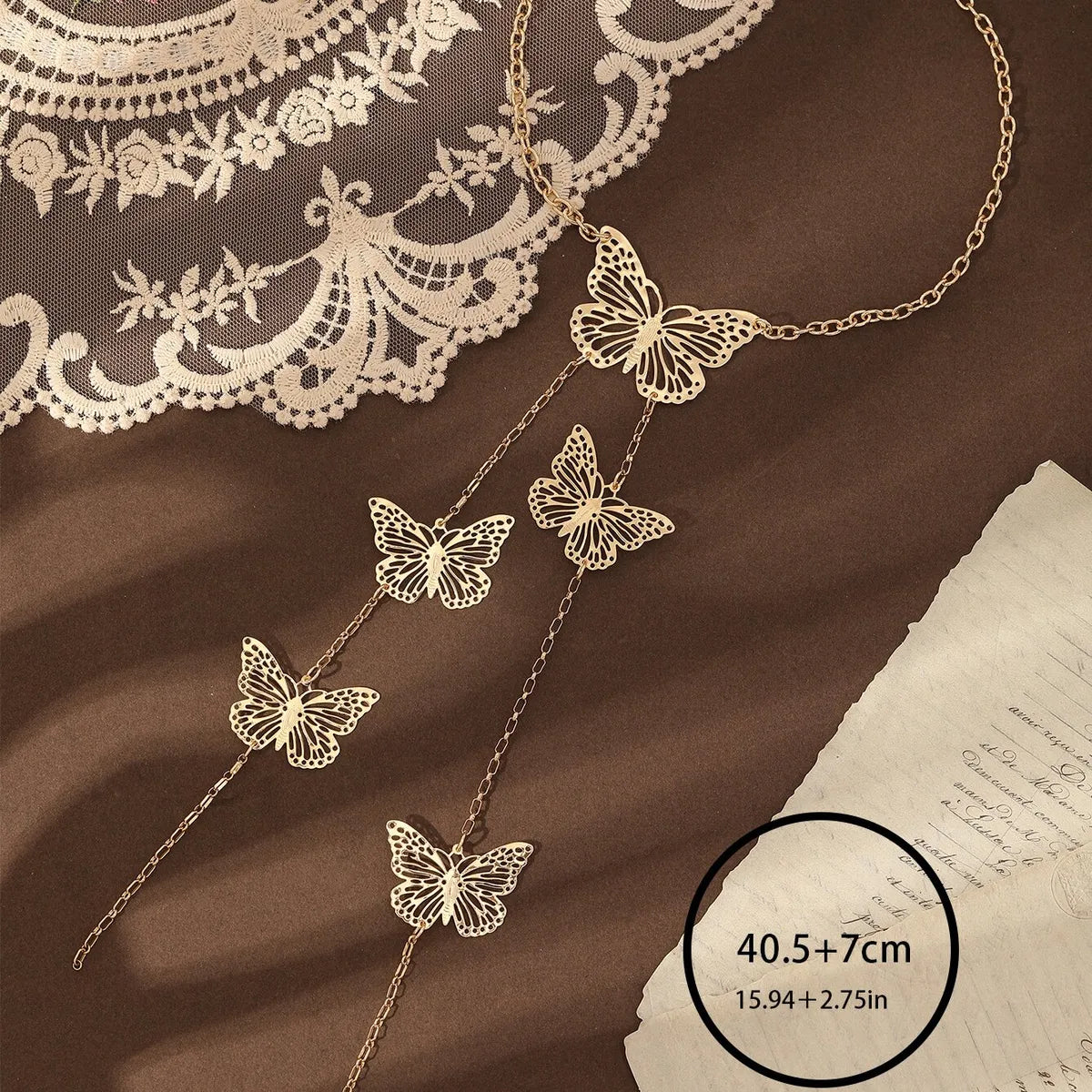 Elegant Butterfly Alloy Iron Wholesale Necklace