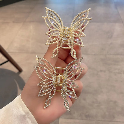 Elegant Butterfly Alloy Plating Hair Claws