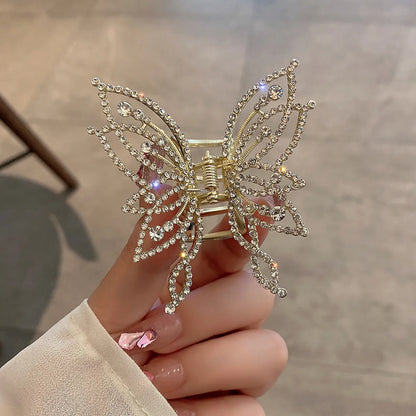 Elegant Butterfly Alloy Plating Hair Claws