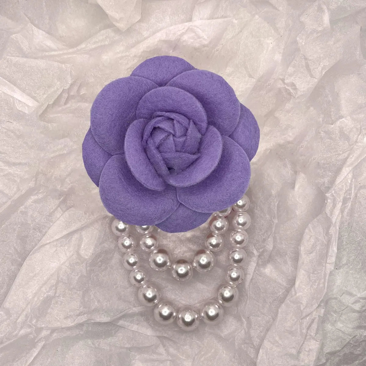 Elegant Camellia Imitation Pearl Unisex Brooches