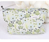 Elegant Classic Style Flower Canvas Square Makeup Bags