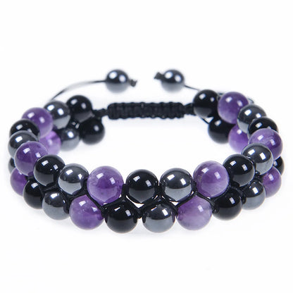 Elegant Color Block Natural Stone Bracelets In Bulk