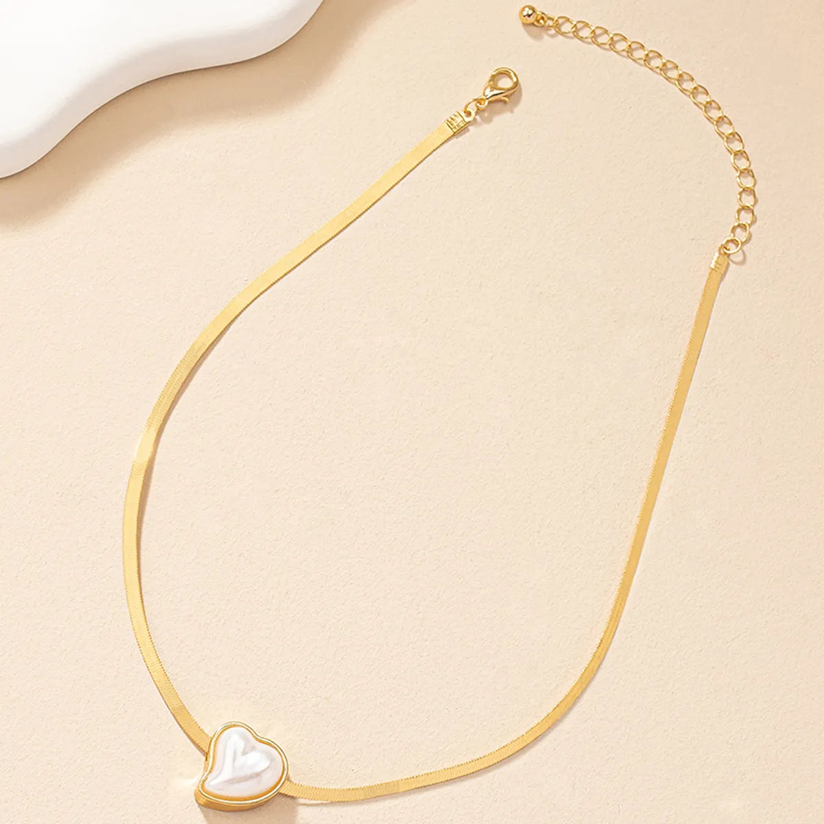 Elegant Commute Heart Shape Pearl Alloy Wholesale Pendant Necklace