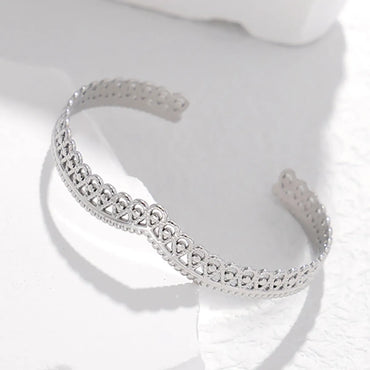 Elegant Crown Stainless Steel Plating Bangle