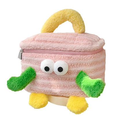 Elegant Cute Animal Plush Square Makeup Bags